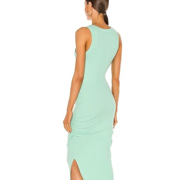 New. Michael Stars pale mint green midi dress with slit. Normally $119 - Picture 5 of 11